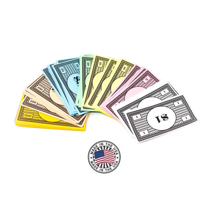 Monopoly Style Money - Pack of 210 Bills main image